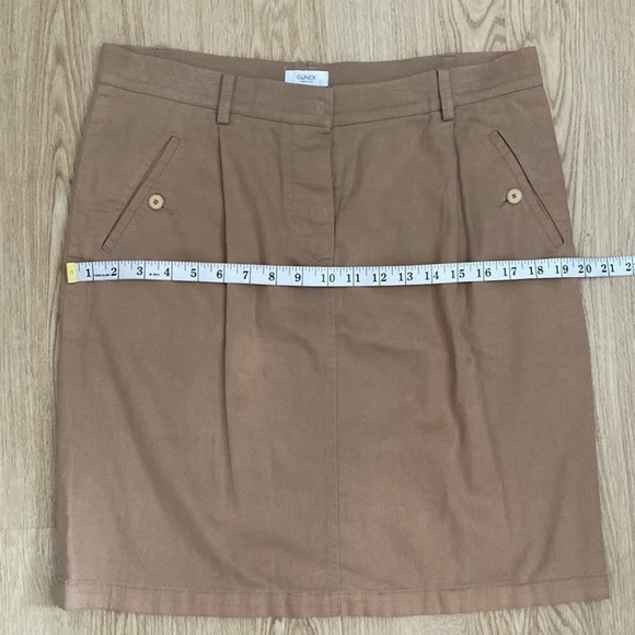 Gunex Italy Skirt US 8 Minimalist Fall Essential Camel Beige - Picture 6 of 11